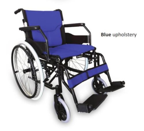 RG310A18BL LIGHTWEIGHT ALUMINIUM WHEELCHAIR - BLUE 19 INCH