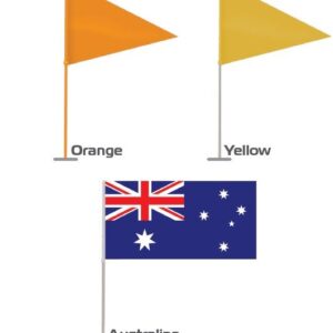 FLOURO ORANGE SAFETY FLAG FOR SCOOTER