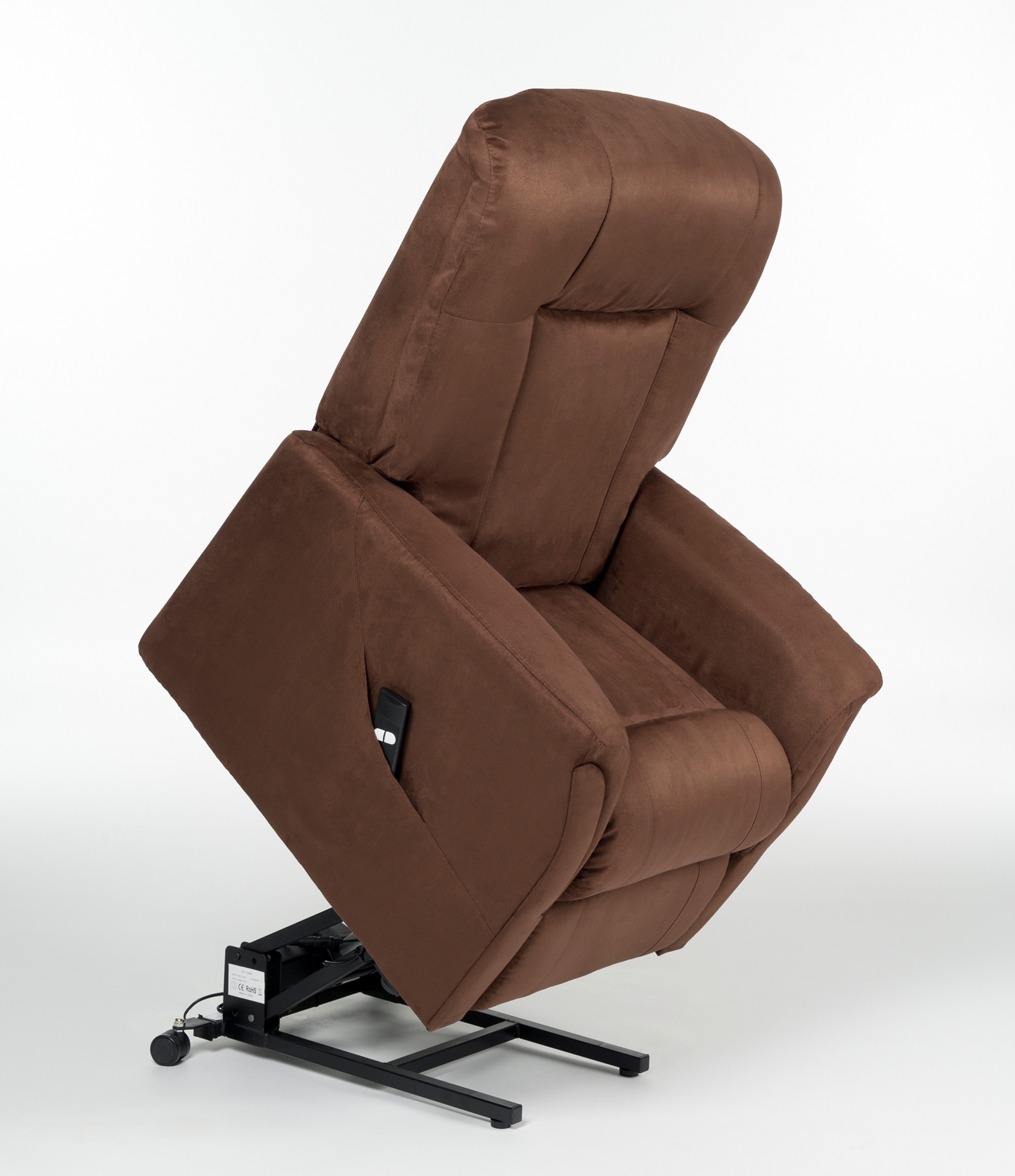 MONTREAL WALL HUGGER LIFT CHAIR - BROWN PU LEATHER - Redgumbrand