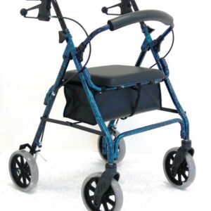 WALKER HAND BRAKE 8″ 56CM SEAT BLUE