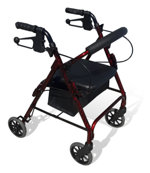 WALKER HAND BRAKE MINI 6" RED ONLY