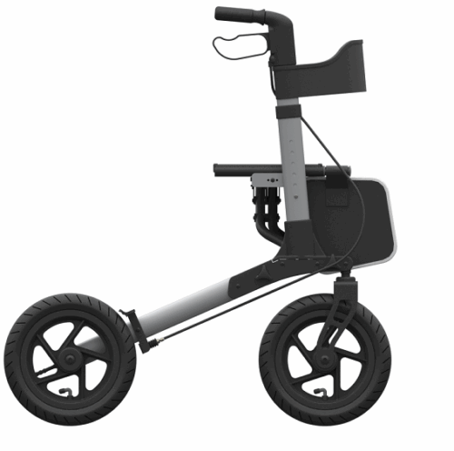 RG4412 - Comfort Ride SIDE FOLD Walker with Air Filled tyres - Image 4