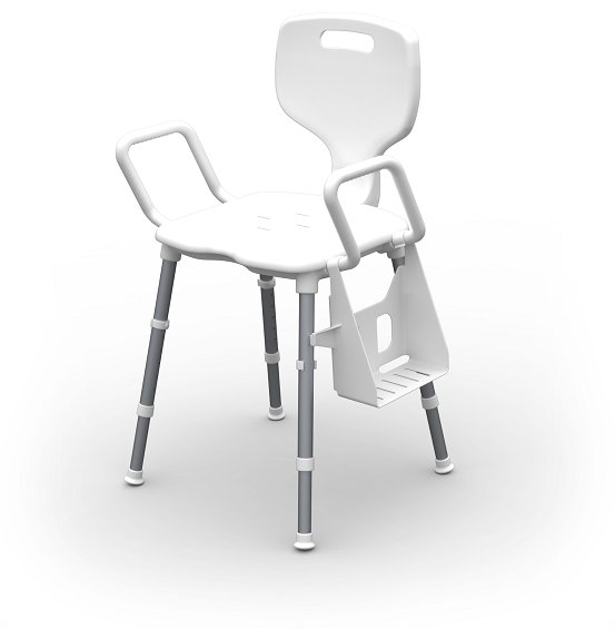 SHOWER CADDY to suit Space Saver Shower Chair/ Toilet Seat Riser