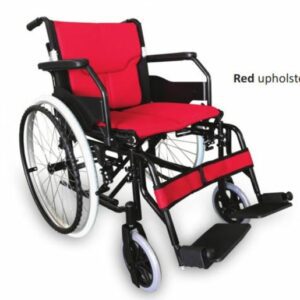 RG310A18R LIGHTWEIGHT ALUMINIUM WHEELCHAIR – RED 19 INCH