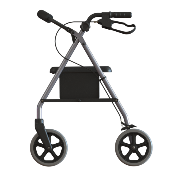 RG4204 HAND BRAKE WALKER  SOFT BRAKE WITH 8 INCH WHEELS