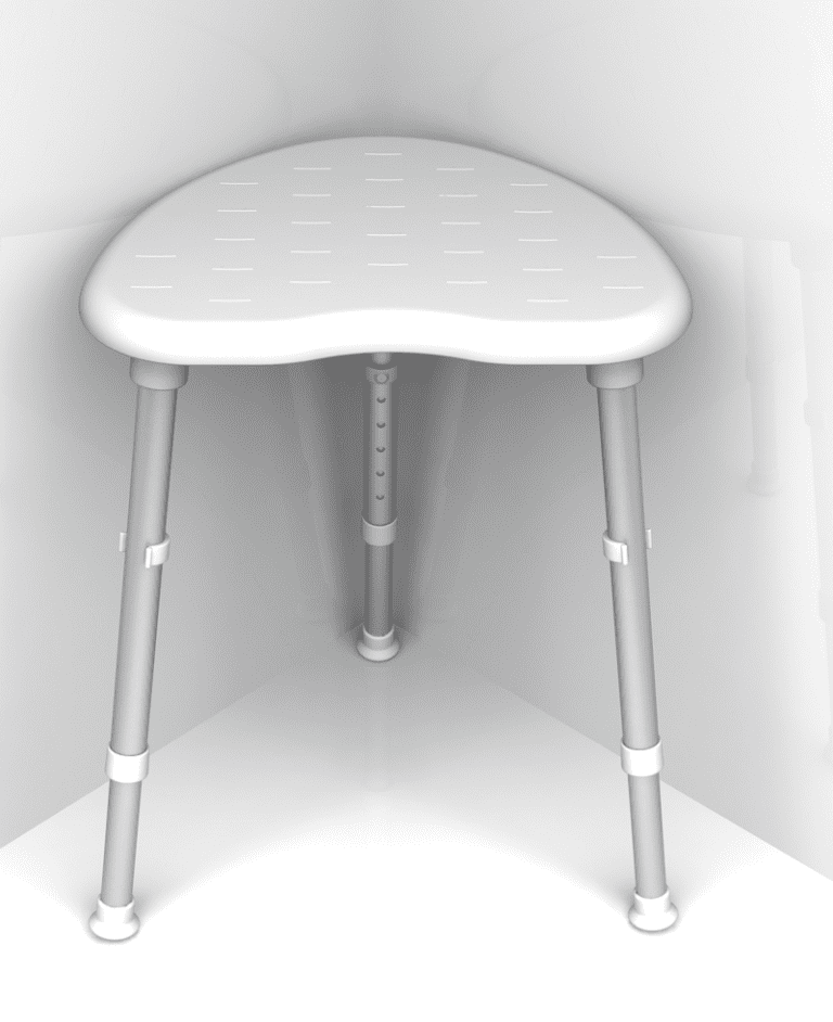 . Space Saver Corner Shower Stool RG553 Redgumbrand