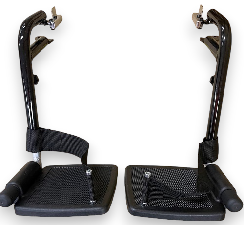 TRANSPORT CHAIR SWING AWAY LEGREST (PAIR) BLACK -RGTC1