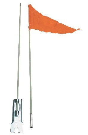 FLOURO ORANGE SAFETY FLAG FOR SCOOTER